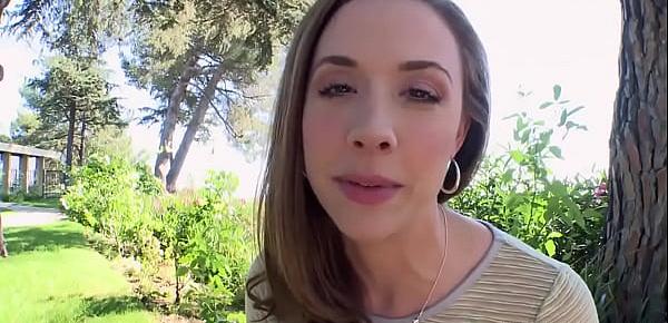  Chanel Preston getting ready for an outdoor anal sex